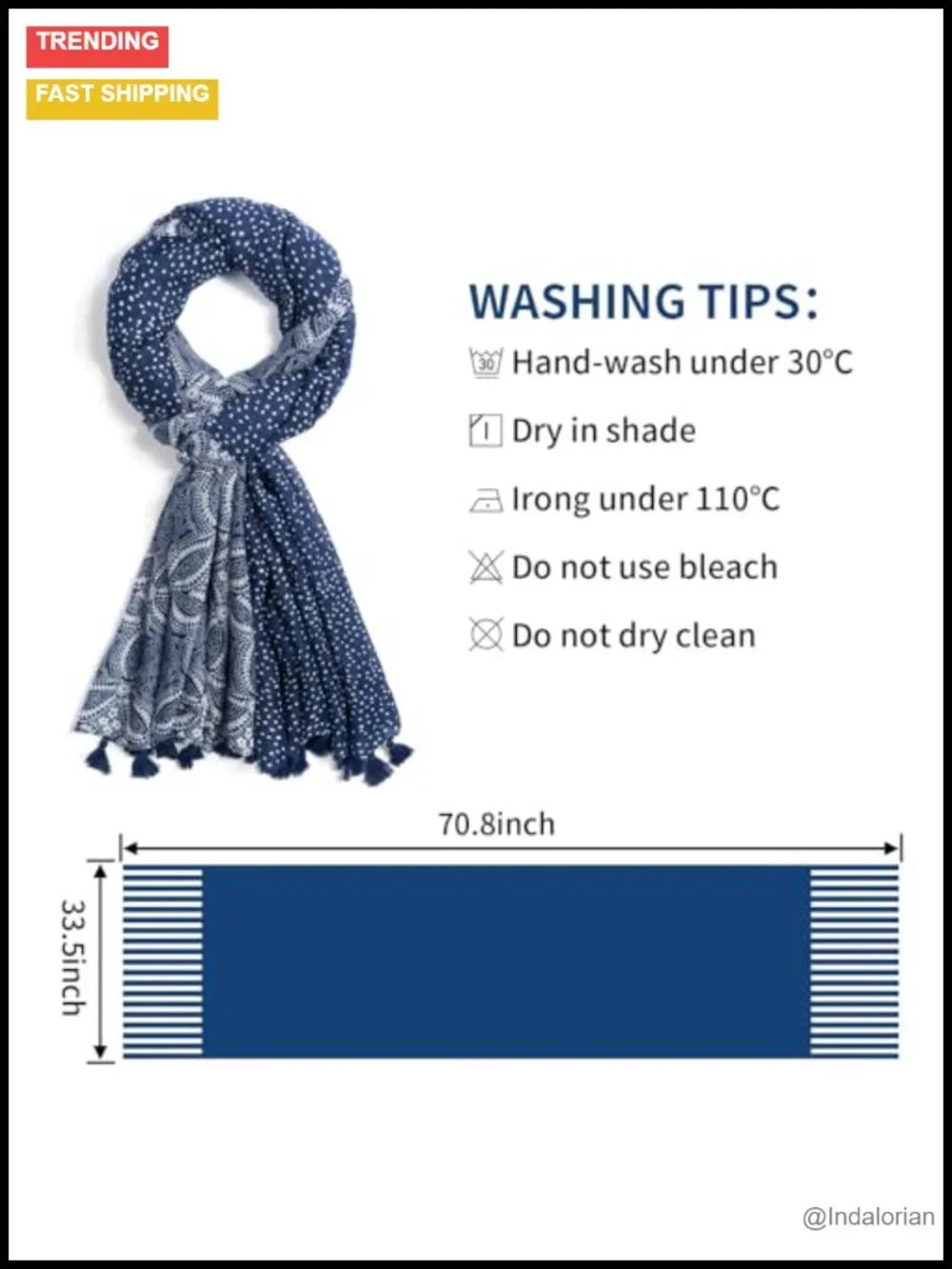 Lightweight Soft Floral Leopard Printed Fashion Scarf Shawl Wrap with Fringe